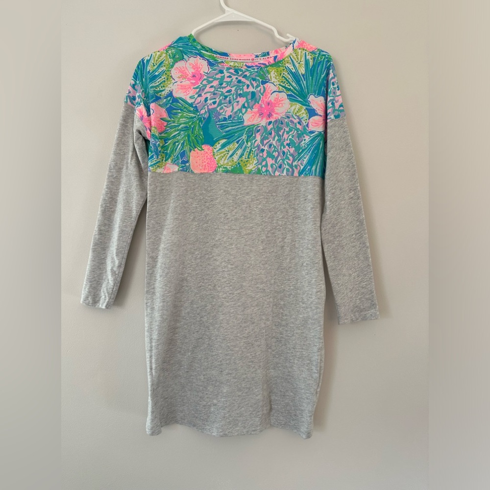 Lilly Pulitzer XXS Long Sleeved T- Shirt Dress